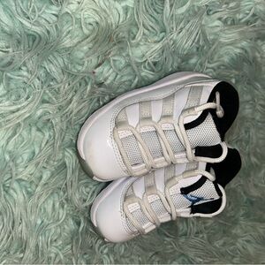 Jordan Kids White and Black Sneakers